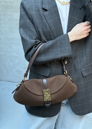 B-Kat recycled suede pelinova bag Chicory Coffee B2070052 Ganni 